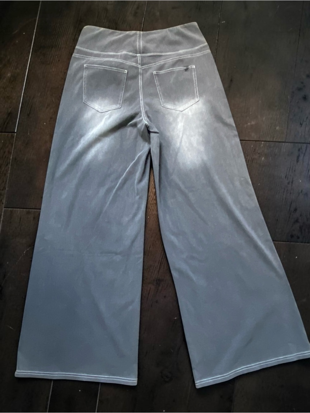 HALARA Wide Leg Flare Jeans in Slate Gray - Picture 2 of 3